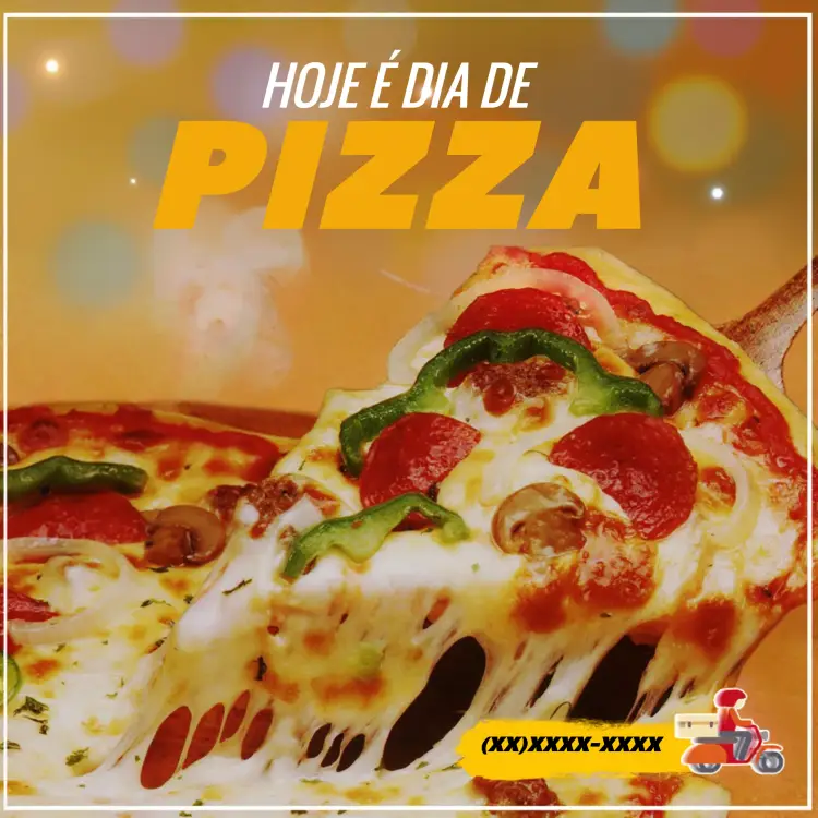 Convite Post Para Pizzaria