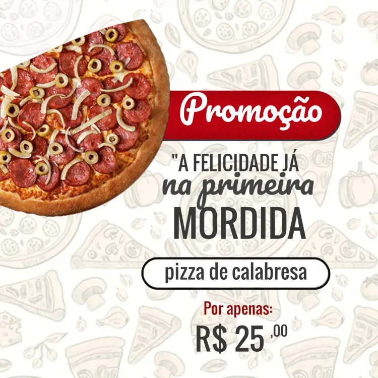 Convite Post Para Pizzaria Vermelho
