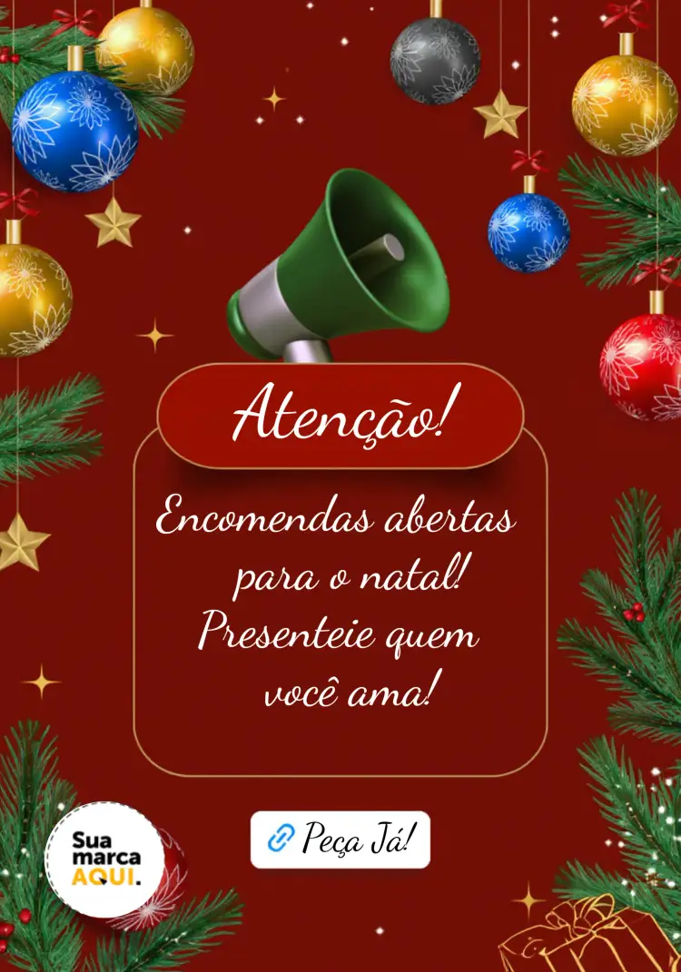 Convite Post Para Stories De Natal Vermelho