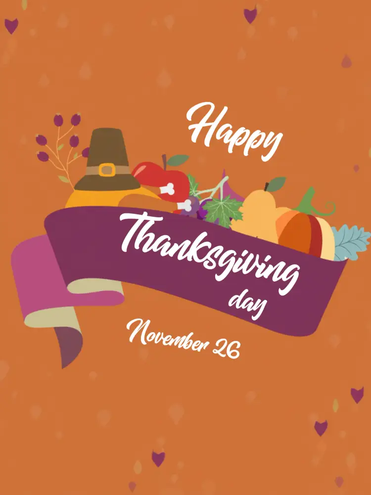 Convite Post Thanksgiving Happiness – tema Datas Comemorativas festivo, colorido, moderno, familiar, alegre