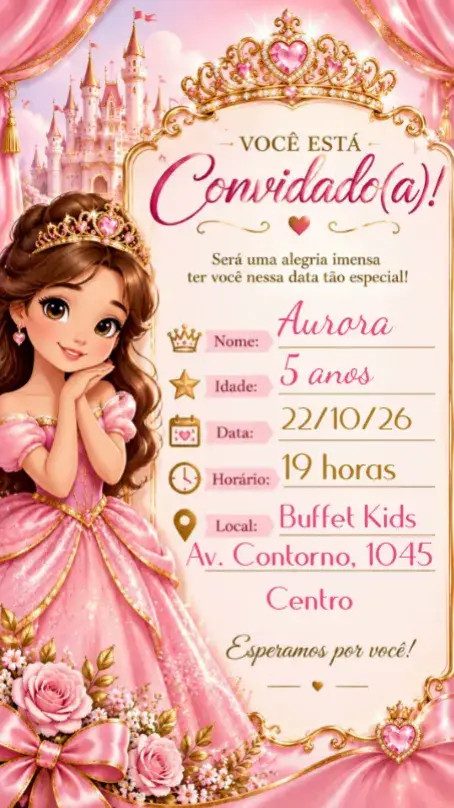 Convite Princesa