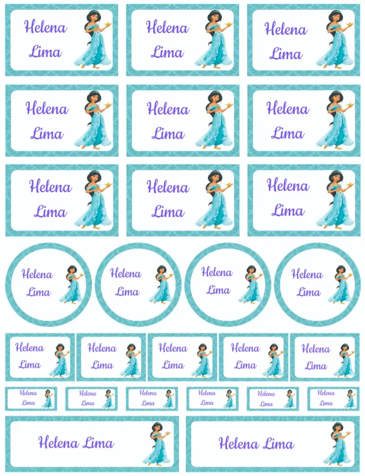 Convite Princesa Jasmine