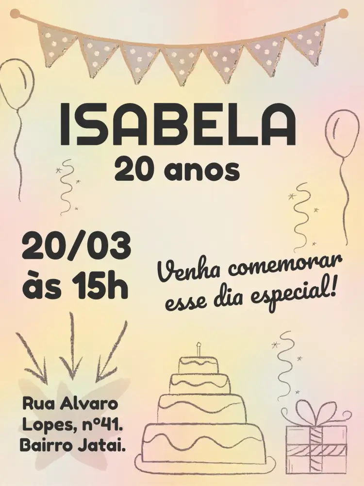 Convite Quadro Negro 20 – tema Aniversário chalkboard, moderno, divertido, preto e branco, verde, descontraído