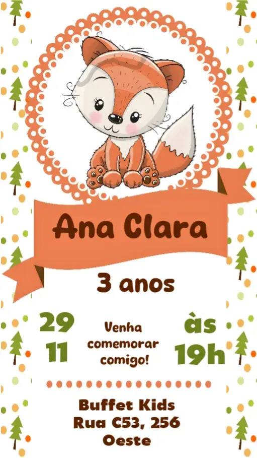 Convite Raposinha