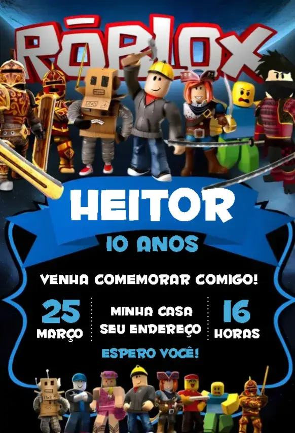 Convite Roblox 3