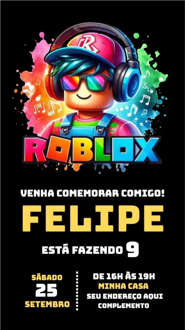 Convite Roblox