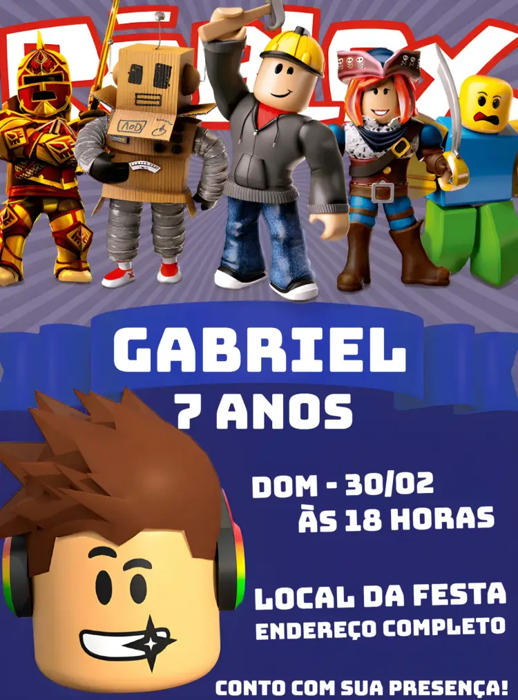 Convite Roblox Game