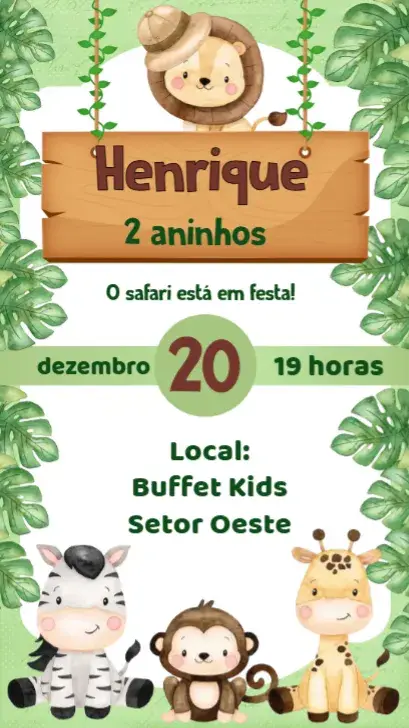 Safari invitation