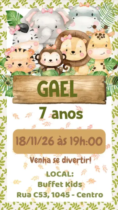 Safari invitation