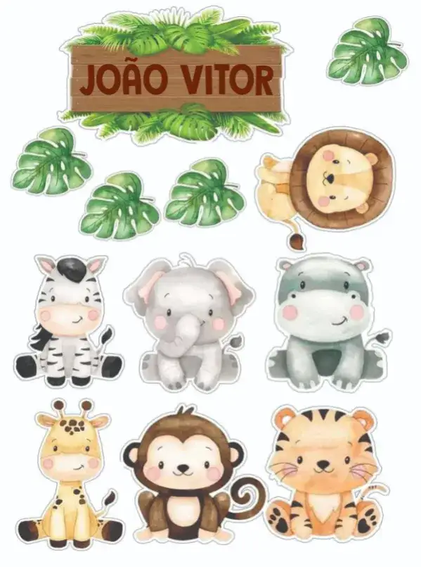 Invitation Watercolor Safari – Card theme watercolor, animals, nature, colorful, childlike, fun