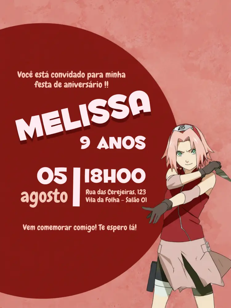 Convite Sakura