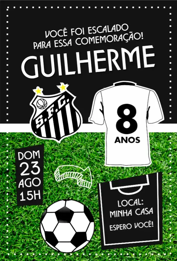 Convite Santos camisa