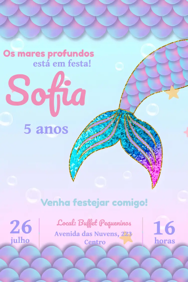 Convite Sereia