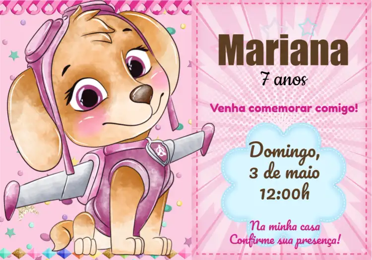 Skye Patrulha Canina Menina