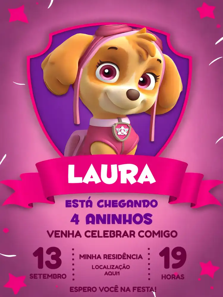 Skye Patrulha Canina Rocky