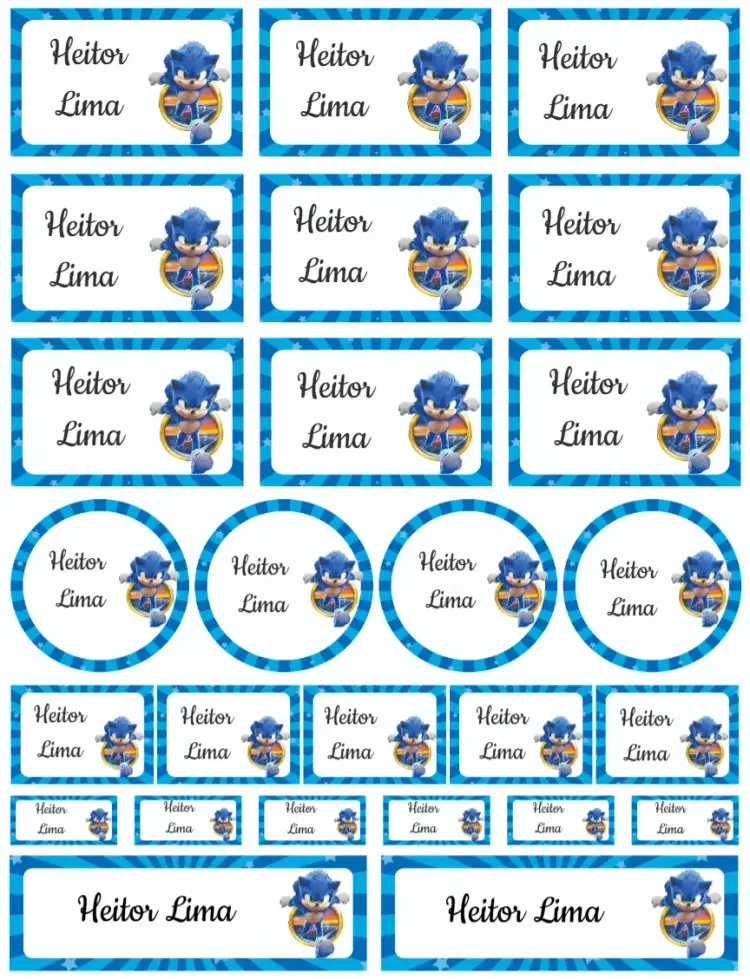 Convite Sonic – tema Cartão colorido, divertido, moderno, infantil, jogos, temático