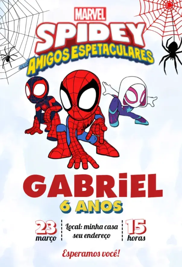 Convite Spidey 4