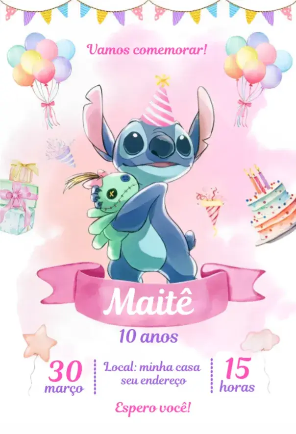 Convite Stitch 1