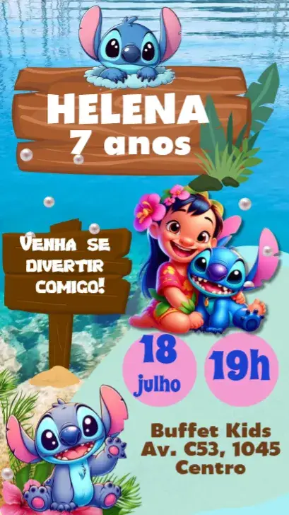 Lilo and Stitch invitation