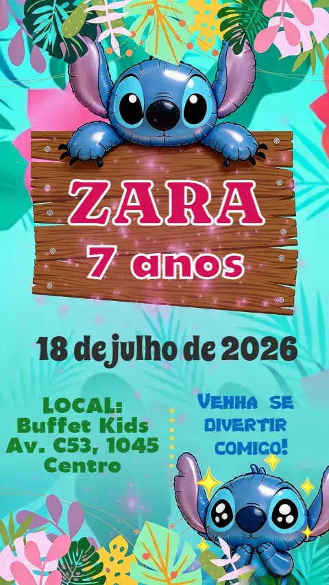 Invitación Stitch
