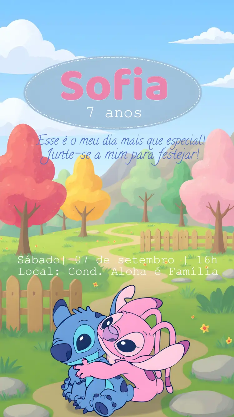 Convite Stitch Stich