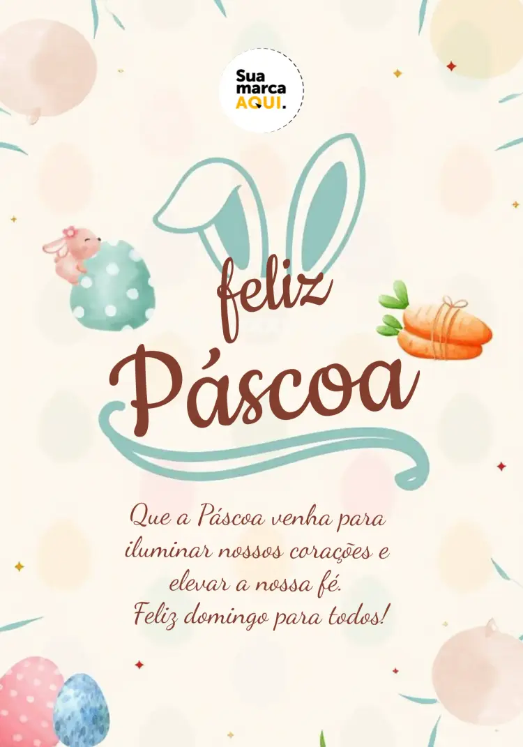 Convite Stories De Páscoa Cardápio