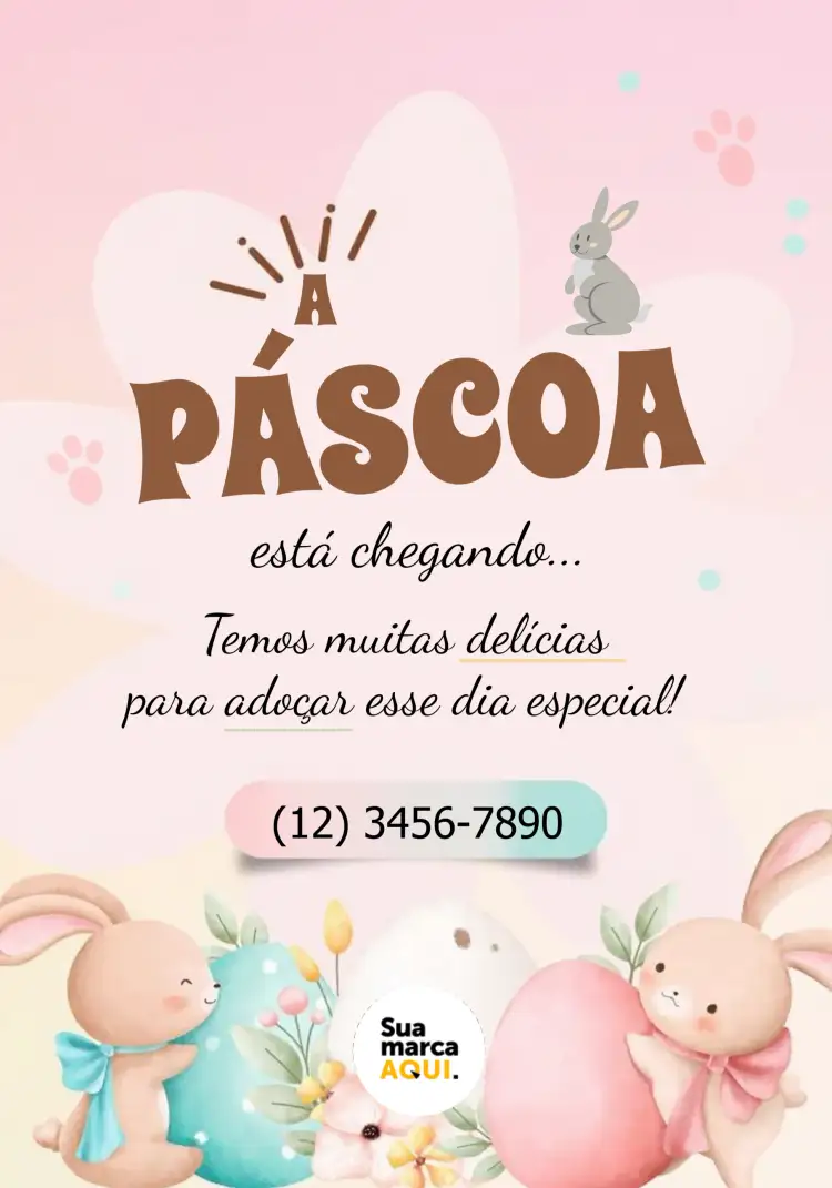 Convite Stories De Páscoa Delicado – tema Datas Comemorativas delicado, floral, colorido, moderno, infantil