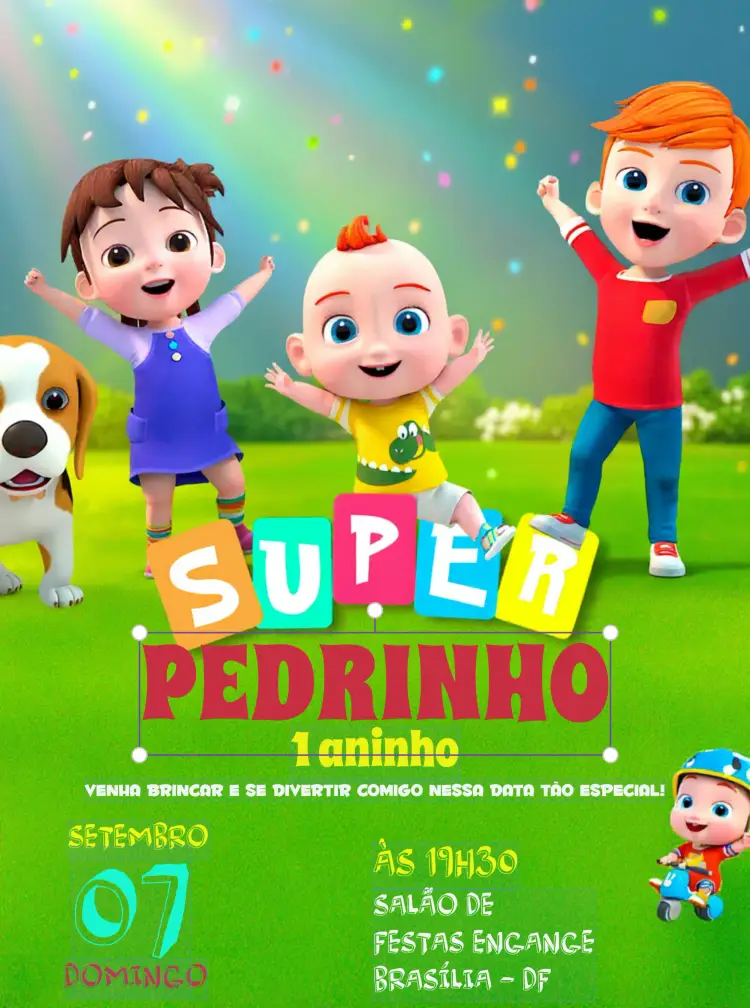 Convite Super Jojo Grama