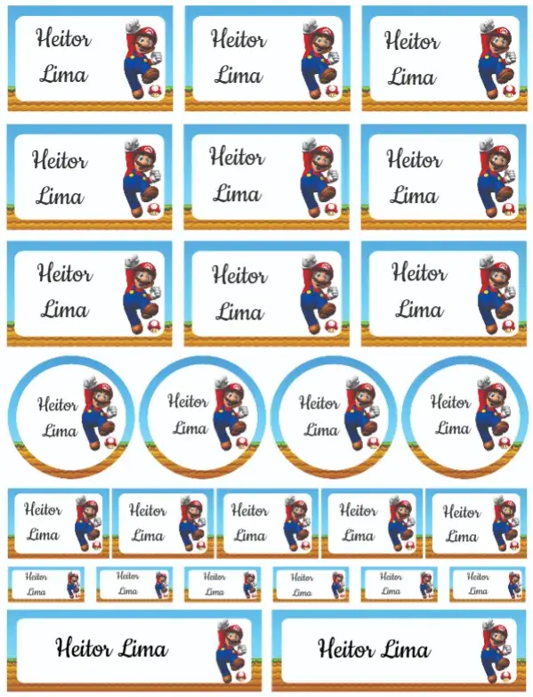Convite Super Mario Bros
