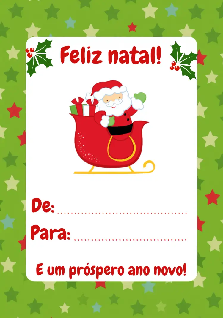 Convite Tag Presente Natal Agradecimento – tema Datas Comemorativas natalino, vermelho e verde, elementos gráficos do natal, estilo festivo, vintage, ilustrações do Papai Noel