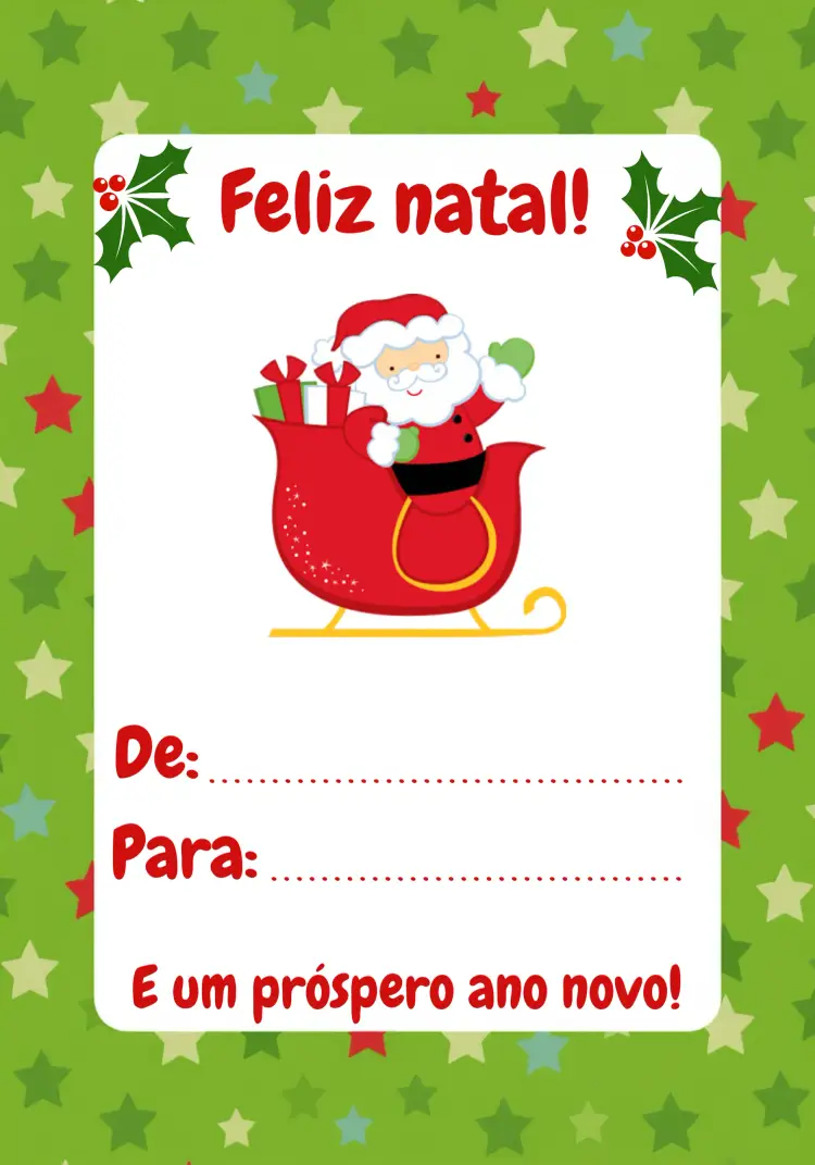 Convite Tag Presente Natal Agradecimento