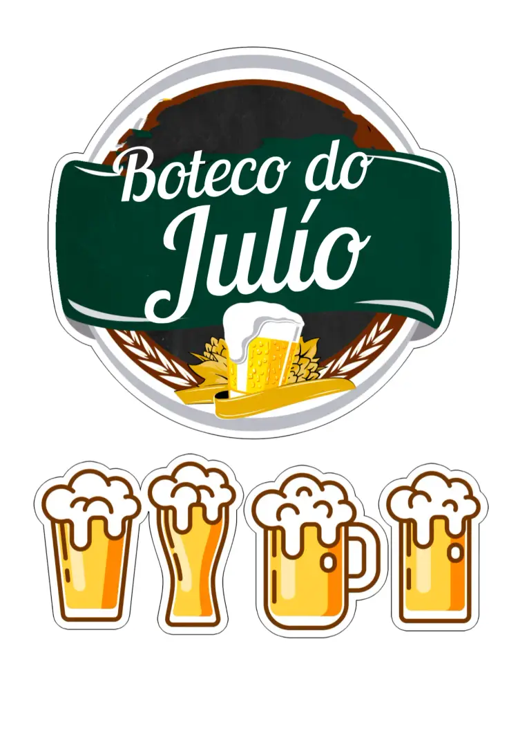 Convite Topo De Bolo Boteco Imprimir
