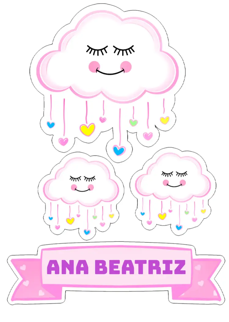 Convite Topo De Bolo Chuva Amor Imprimir