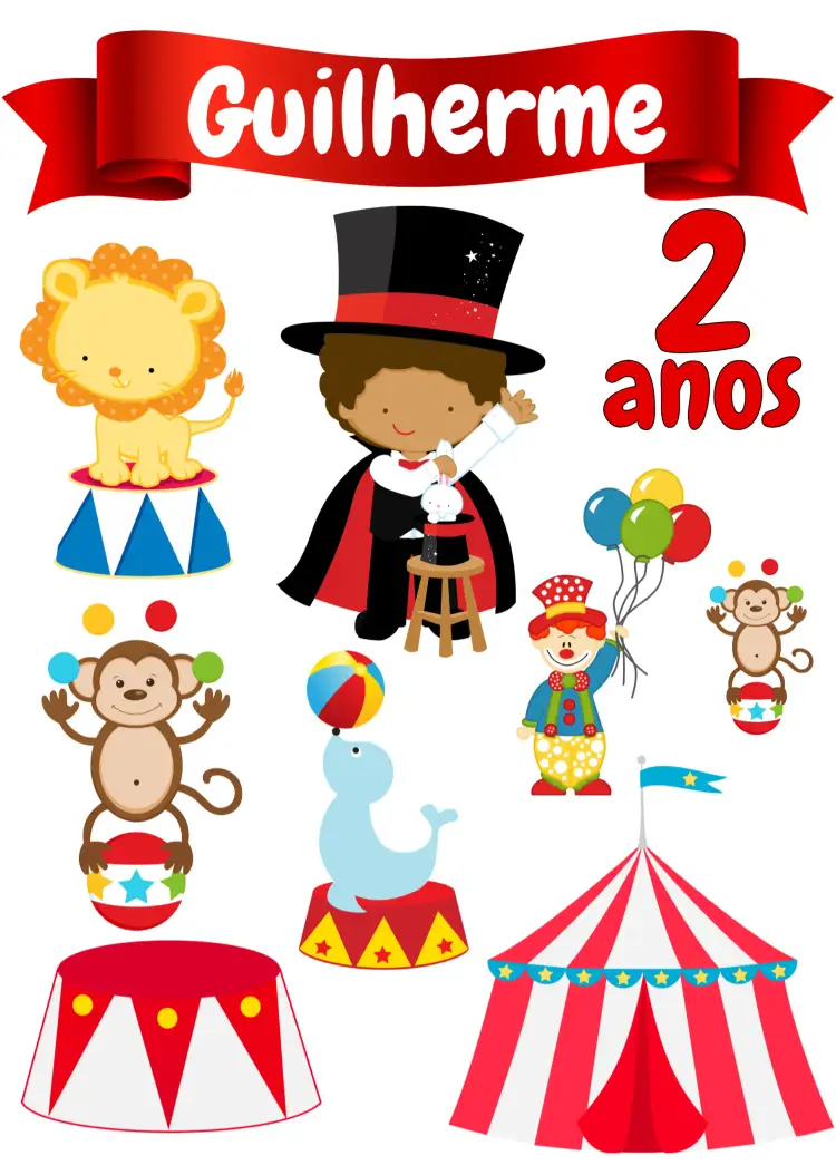 Convite Topo De Bolo Circo Colorida – tema Topo de bolo colorido, divertido, temático, lúdico, festivo