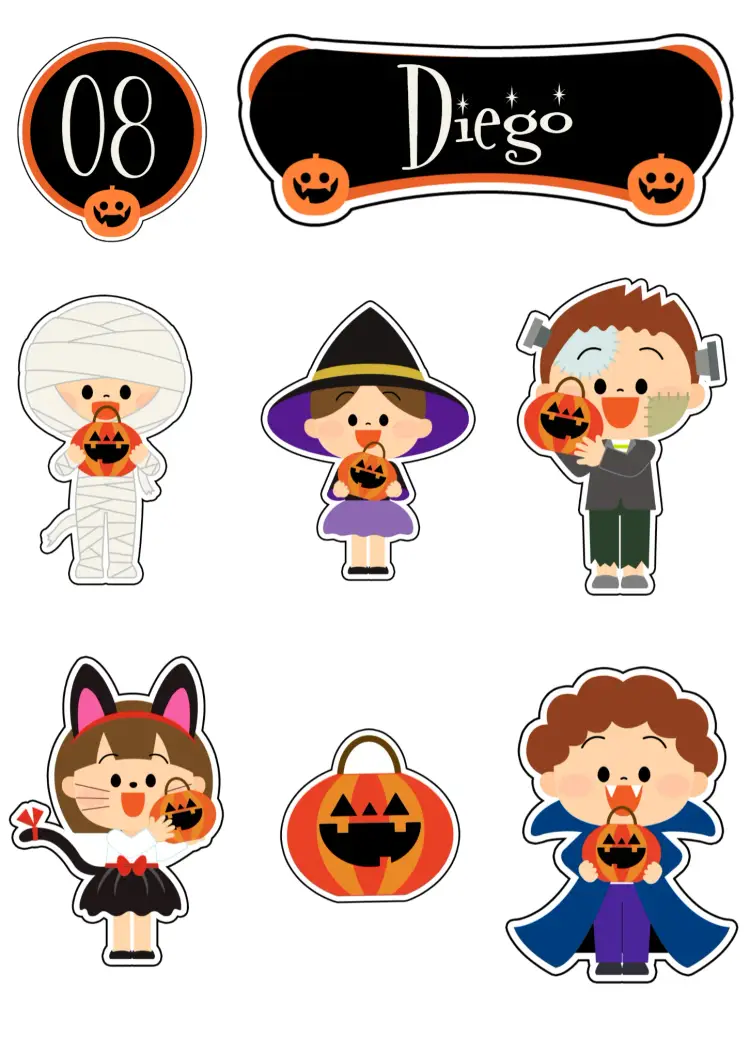 Convite Topo De Bolo Halloween Abóbora
