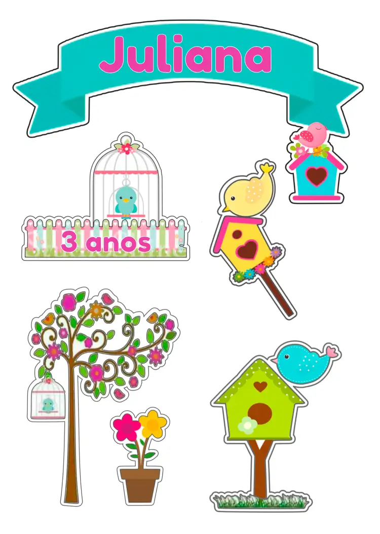 Convite Topo De Bolo Jardim Encantado Imprimir – tema Topo de bolo jardim, fantasia, colorido, mágico, lúdico, floral