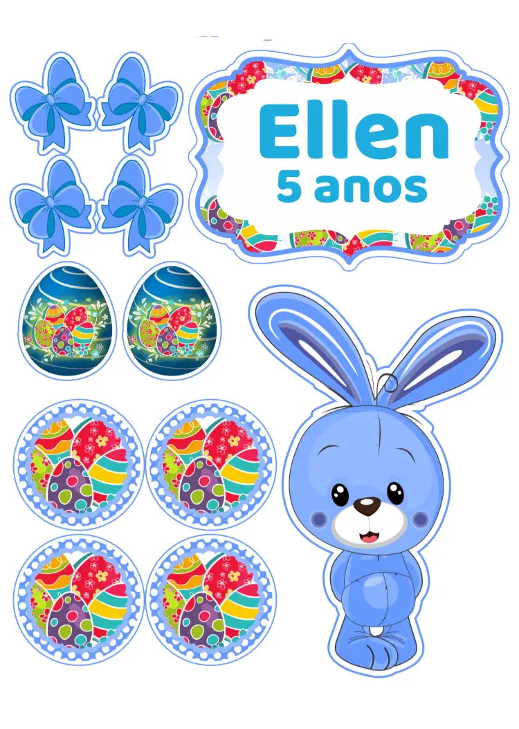 Convite Topo De Bolo Páscoa Colorido – tema Topo de bolo colorido, divertido, alegre, páscoa, temático, infantil
