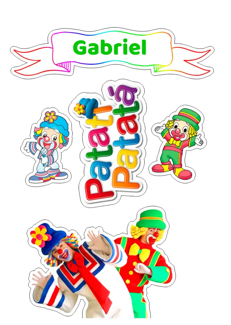 Convite Topo De Bolo Patati E Patatá Patata