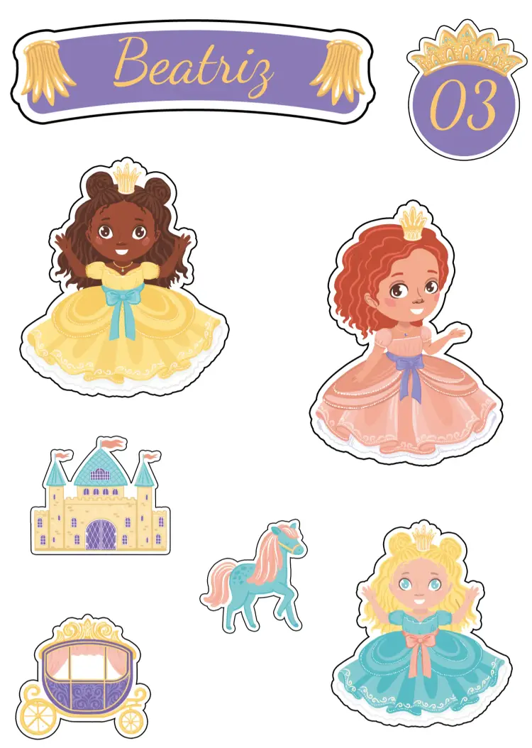 Convite Topo De Bolo Princesa Castelo