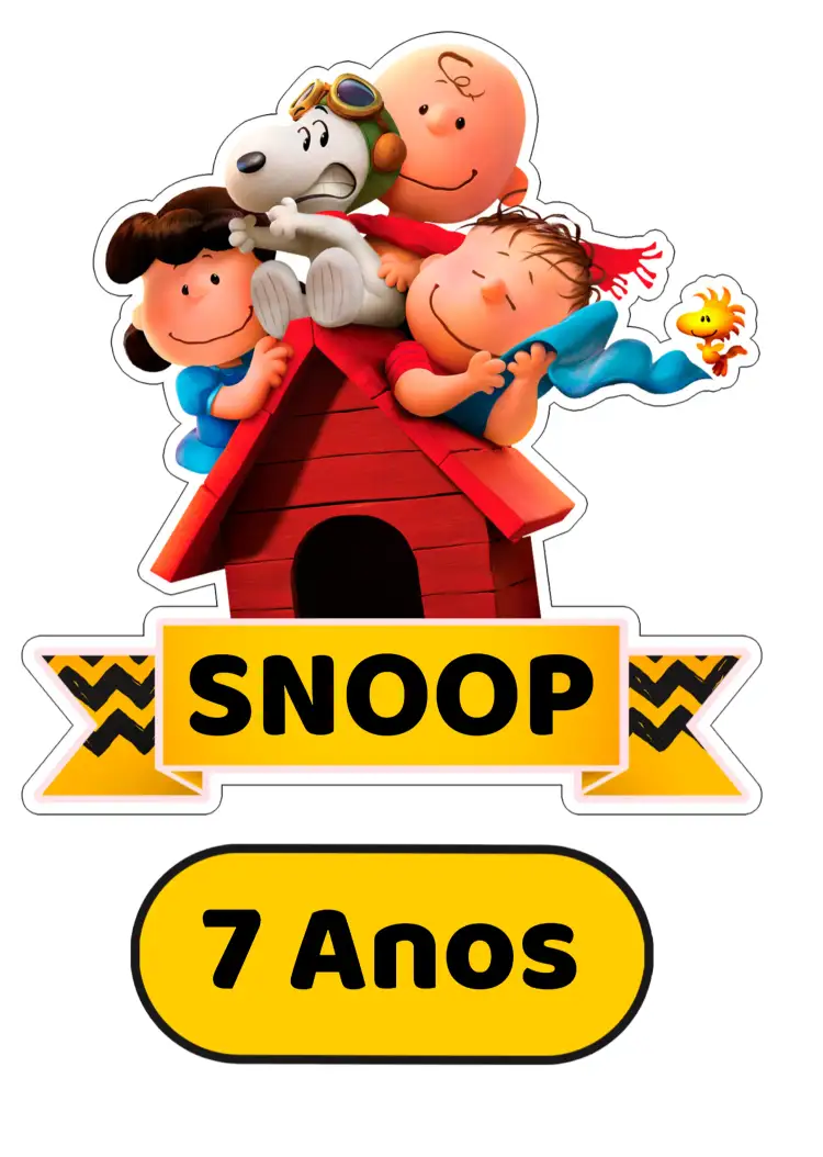 Convite Topo De Bolo Snoop Colorido – tema Topo de bolo colorido, divertido, infantil, temático, vibrante, alegre