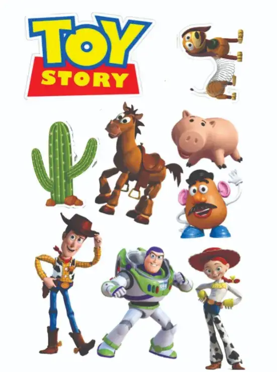 Invitation Toy Story – Cake topper theme colorful, fun, themed, childlike, lively
