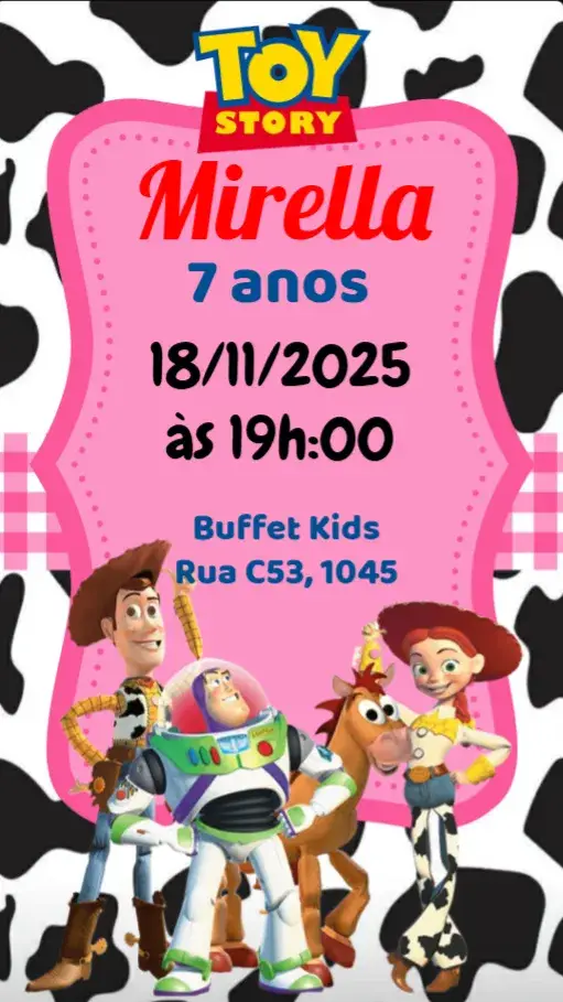 Convite Toy Story