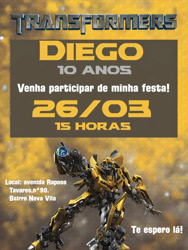 Transformers Amarelo