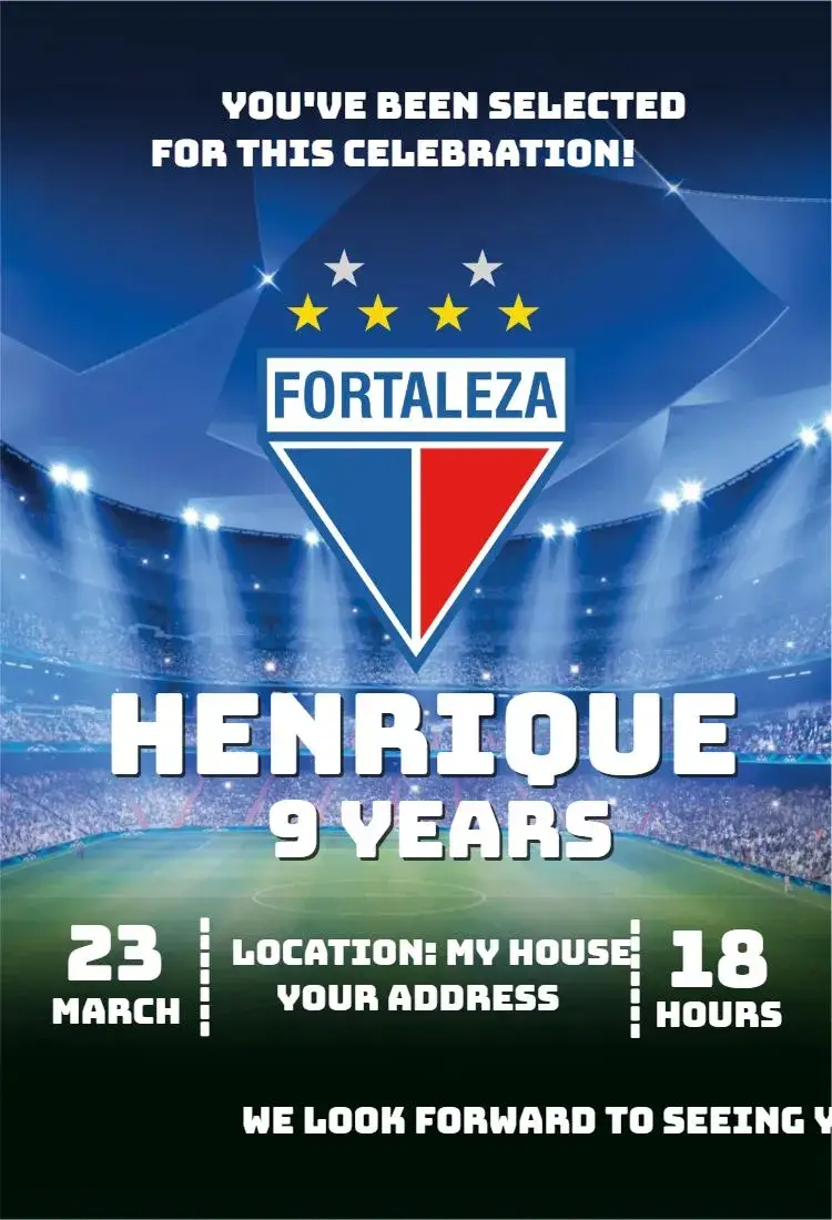 Invite Fortaleza 4 editable and customizable