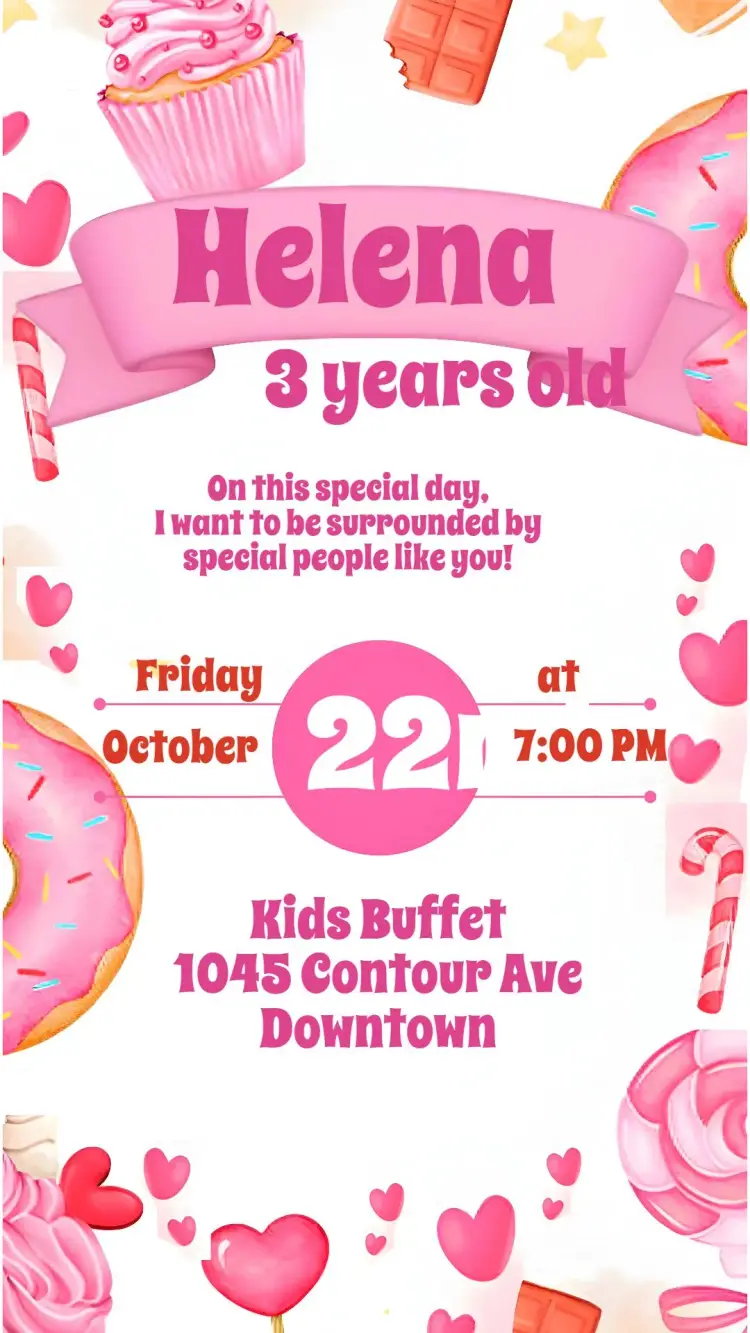Sweet Candy invitation