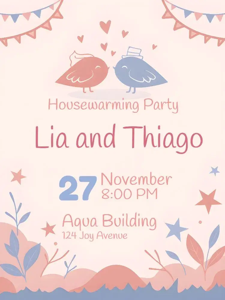 Invite Bridal Shower at Home editable and customizable