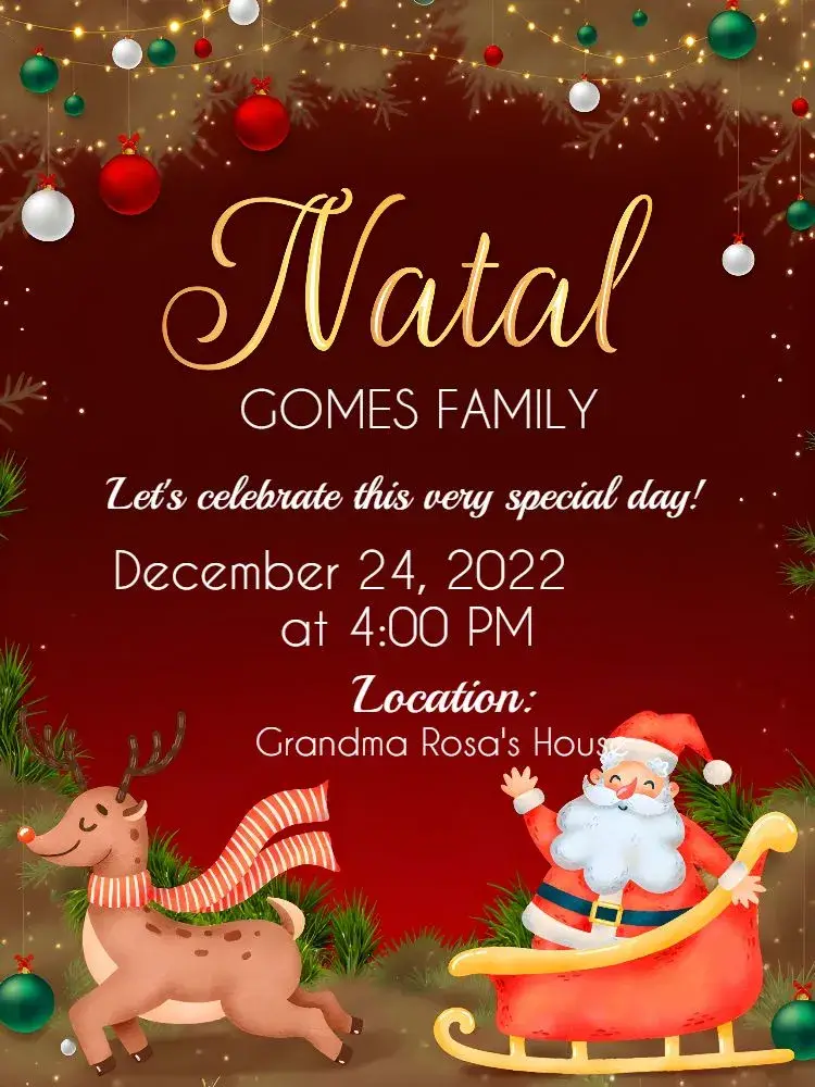 Family Christmas Final invitation