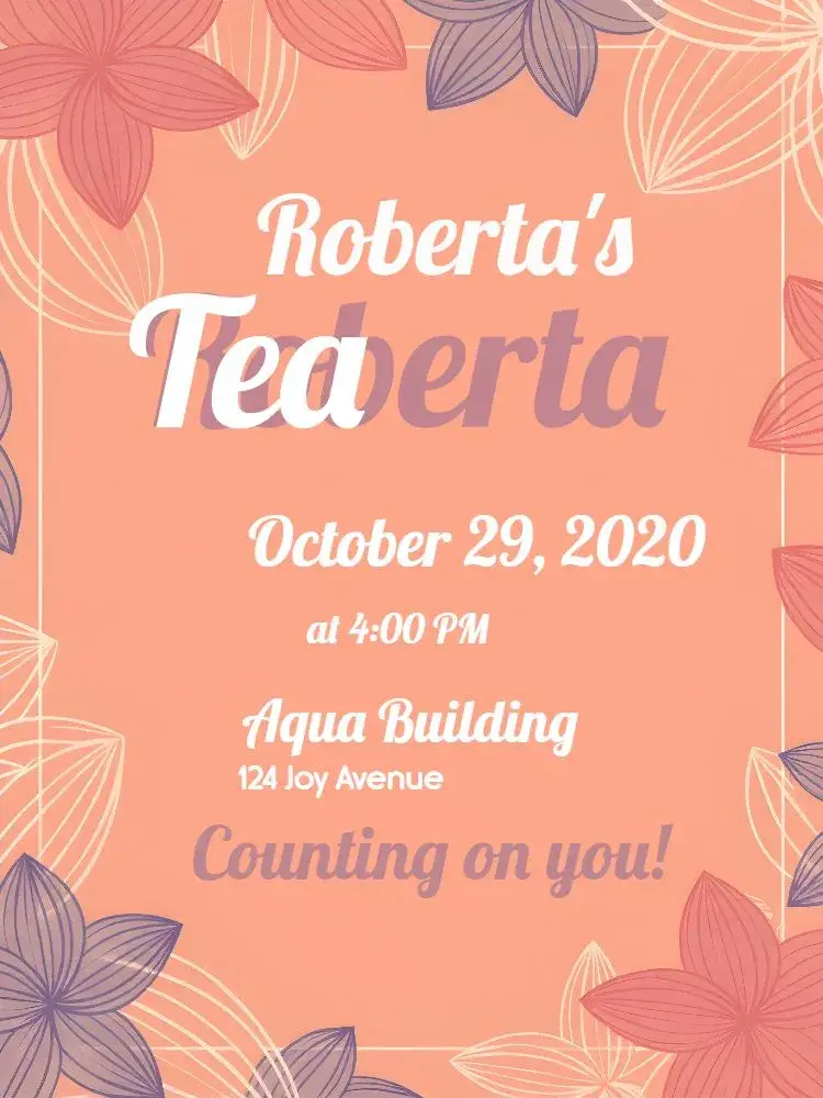 Bridal Shower Tea invitation