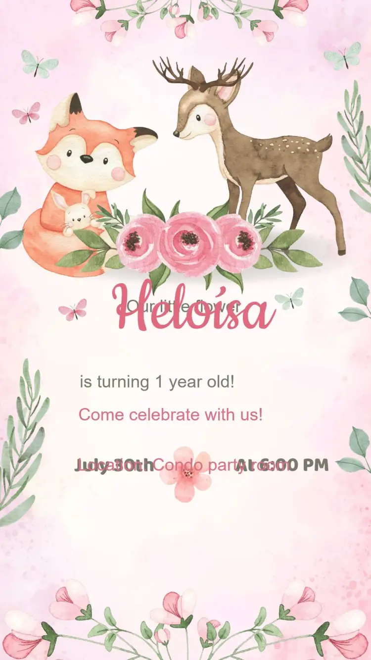 Enchanted Forest Birthday Invitation