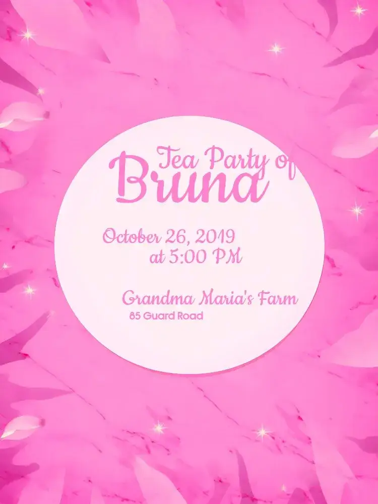 Invitation Bridal Shower at Home – Bridal Shower theme floral, pink, modern, elegant, delicate
